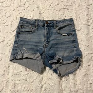Blue American Eagle Next Level Stretch Jean Shorts